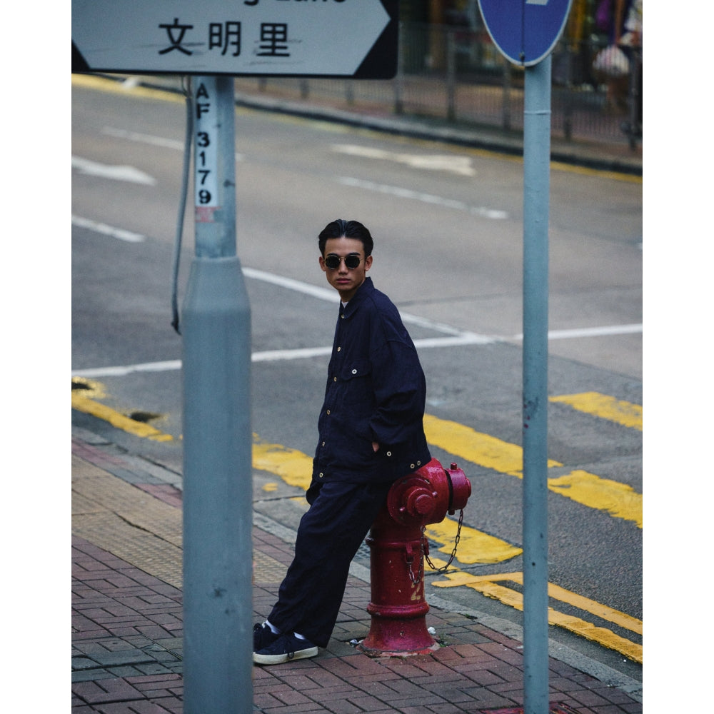 A.H TRUCKER JACKET NAVY