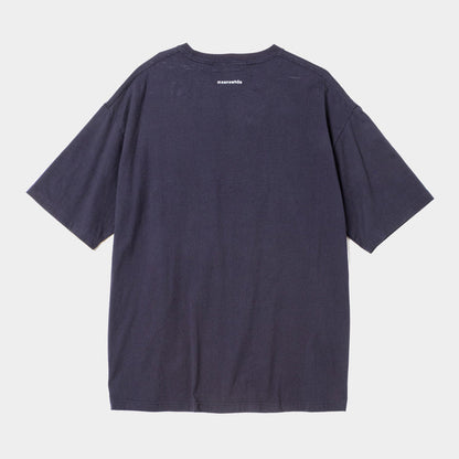 MEANSWHILE ABRACT PHOTOGRAPHT TEE-DARK NAVY