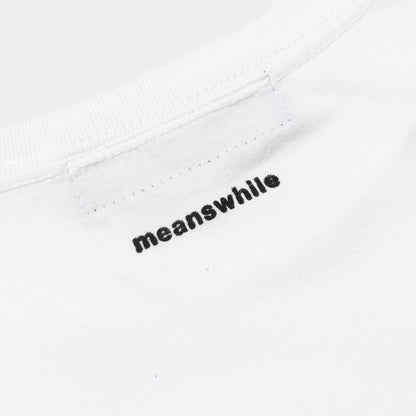 MEANSWHILE ABRACT PHOTOGRAPHT TEE-OFF WHITE