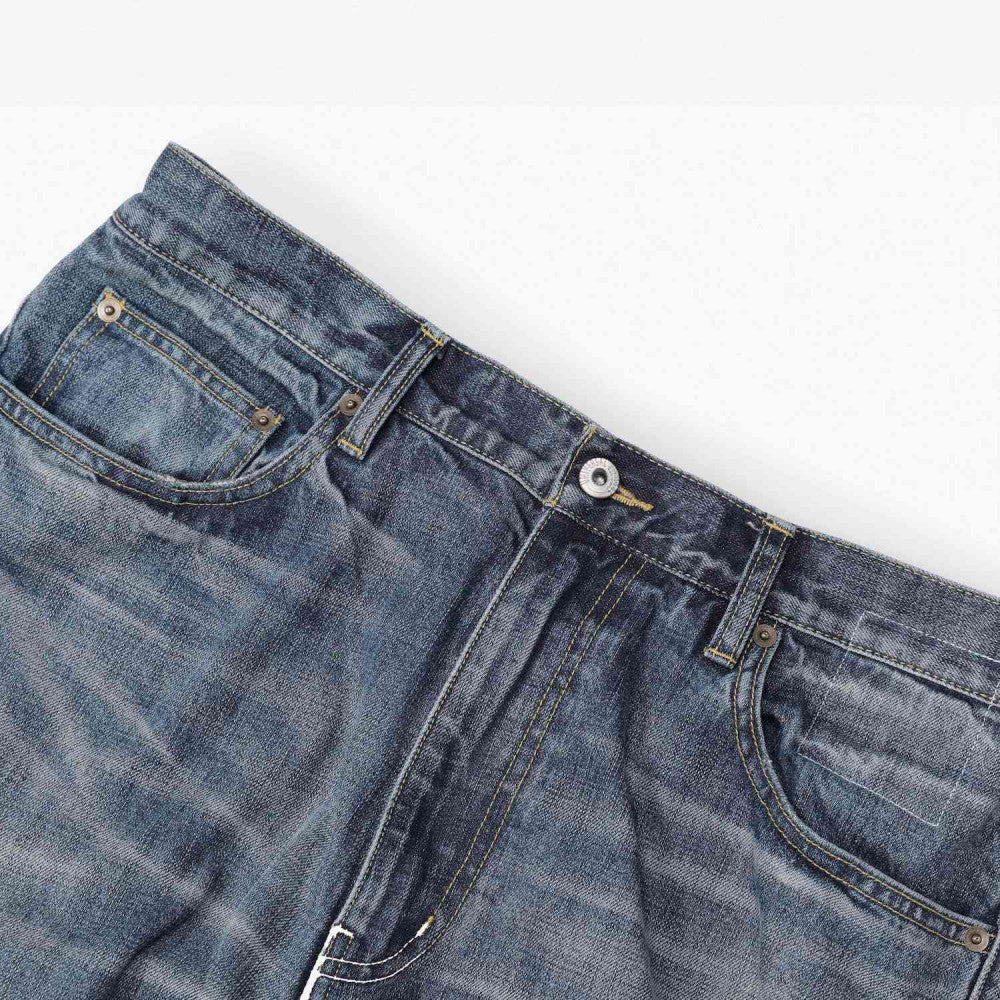 MADNESS AGING 5P DENIM PANTS. RELAXED-INDIGO