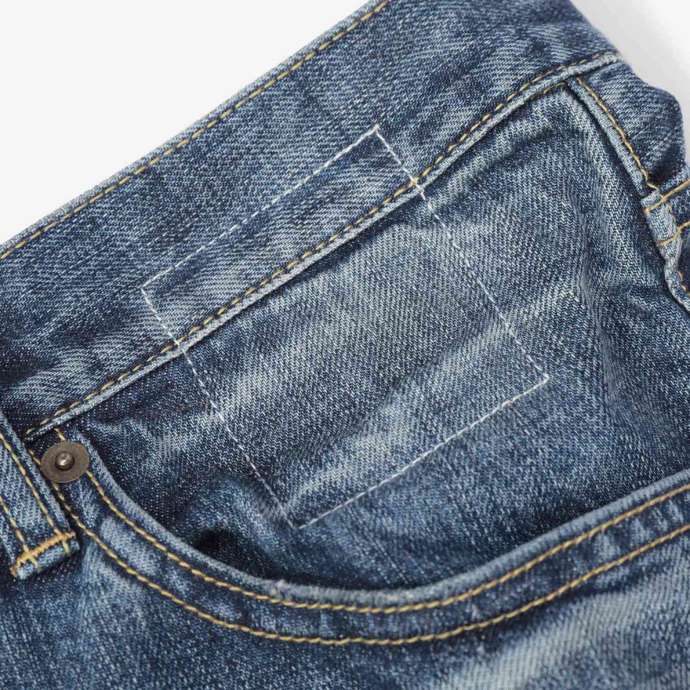 MADNESS AGING 5P DENIM PANTS. RELAXED-INDIGO