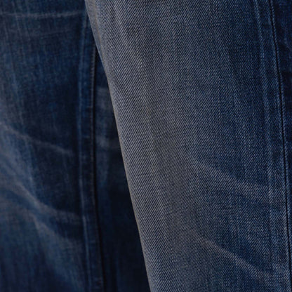 MADNESS AGING DENIM PANTS. M2 CROPPED (MADE IN JAPAN)-INDIGO