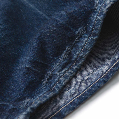 MADNESS AGING DENIM PANTS. M2 CROPPED (MADE IN JAPAN)-INDIGO