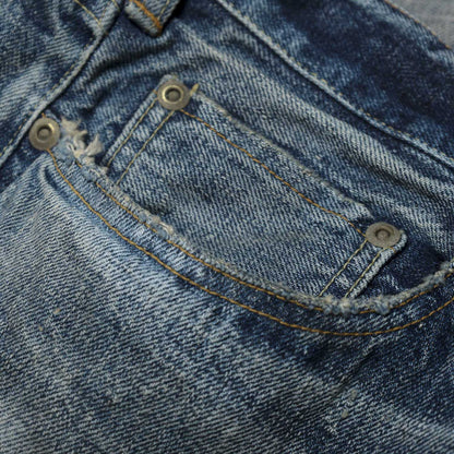 MADNESS AGING DENIM PANTS . M2 REGULAR(MADE IN JAPAN)-INDIGO