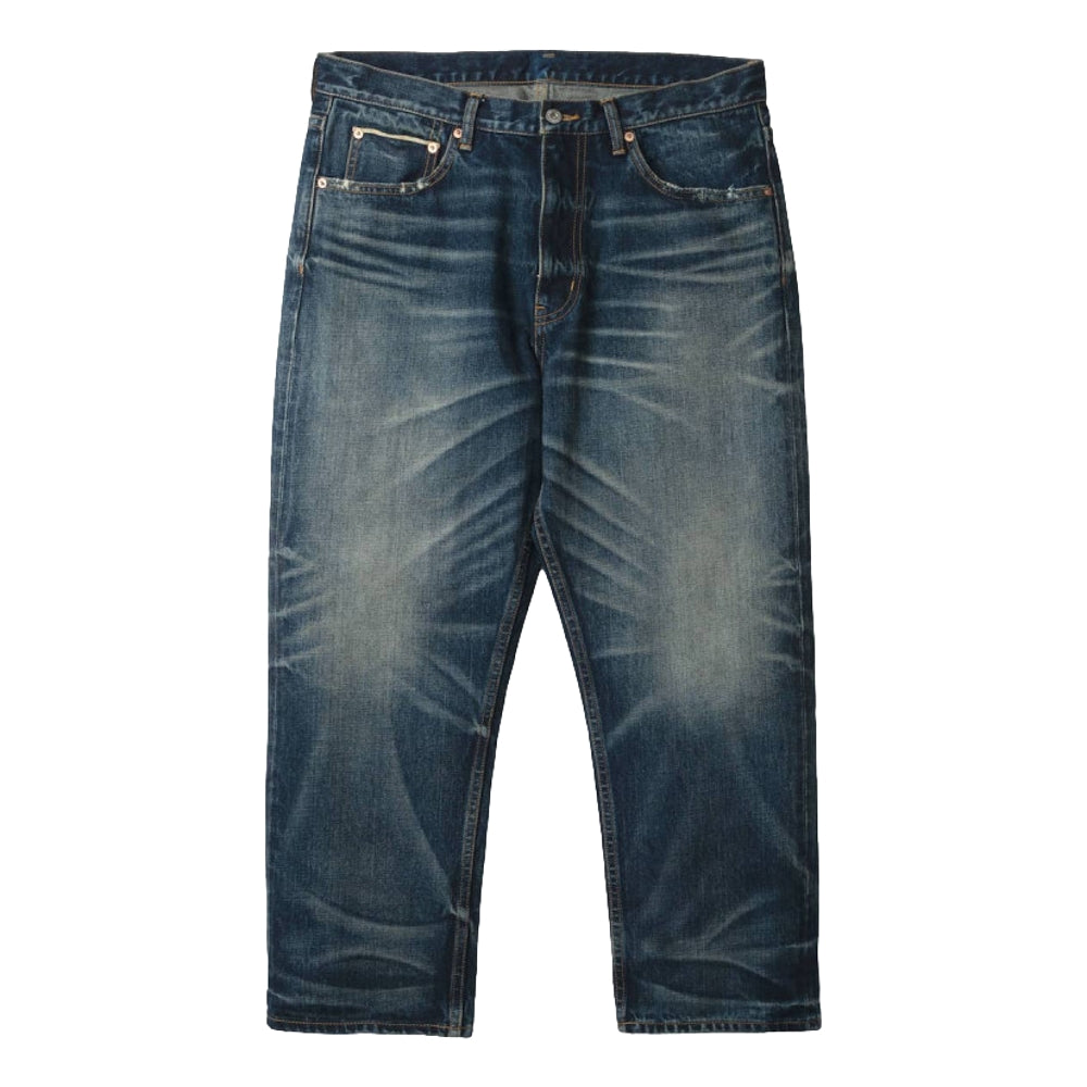 MADNESS AGING DENIM PANTS. M2 RELAXED-INDIGO