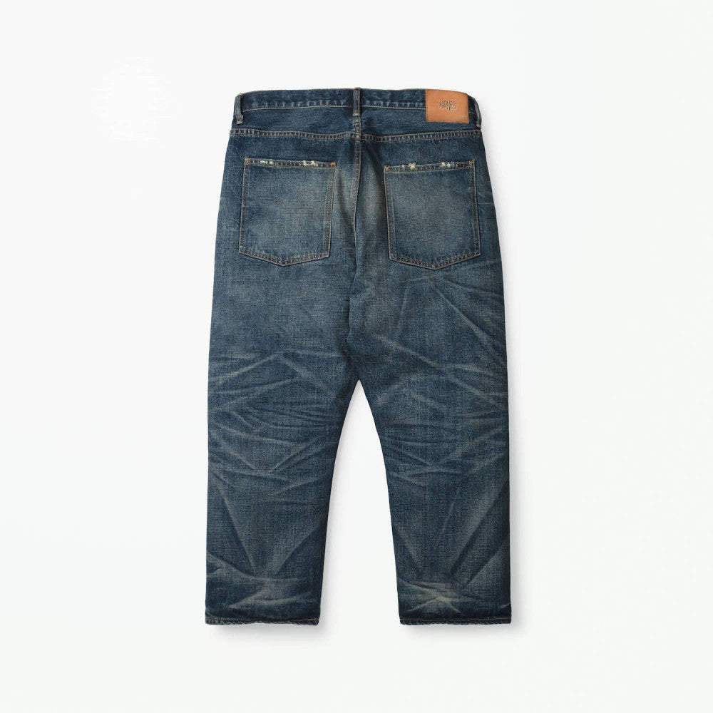 MADNESS AGING DENIM PANTS. M2 RELAXED-INDIGO