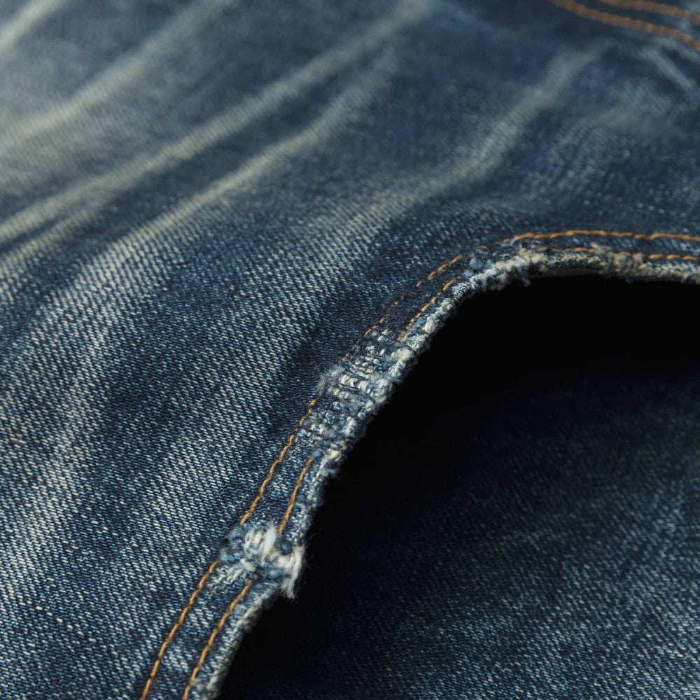 MADNESS AGING DENIM PANTS. M2 RELAXED-INDIGO