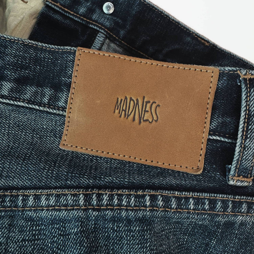 MADNESS AGING DENIM PANTS. M2 RELAXED-INDIGO