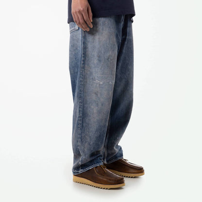 MADNESS AGING DENIM PANTS. M2 WIDE COMFY (MADE IN JAPAN)-INDIGO