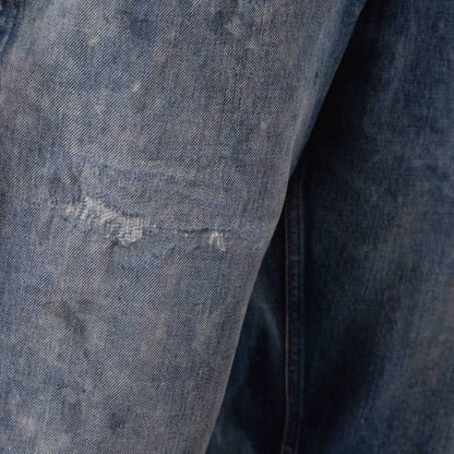 MADNESS AGING DENIM PANTS. M2 WIDE COMFY (MADE IN JAPAN)-INDIGO