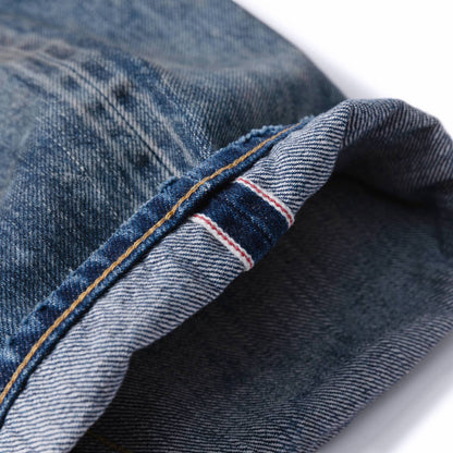 MADNESS AGING DENIM PANTS. M2 WIDE COMFY (MADE IN JAPAN)-INDIGO