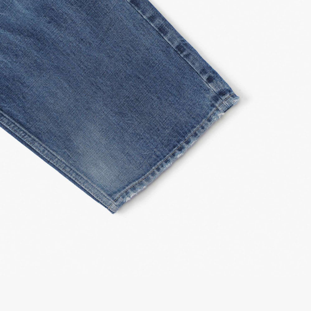 MADNESS AGING DENIM PANTS . REGULAR (MADE IN JAPAN) -INDIGO