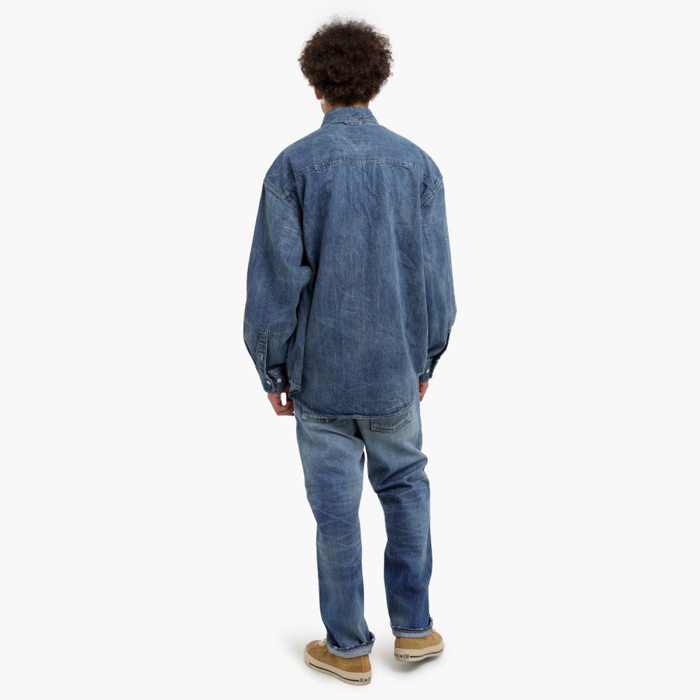 MADNESS AGING DENIM PANTS . REGULAR (MADE IN JAPAN) -INDIGO