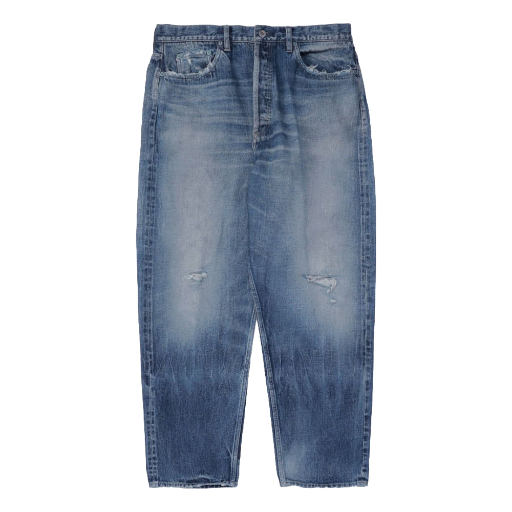 MADNESS AGING DENIM PANTS . REGULAR (MADE IN JAPAN) -INDIGO