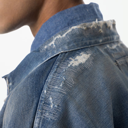 MADNESS AGING M501 DENIM TRUCKER. M3 REGULAR (MADE IN JAPAN)-INDIGO