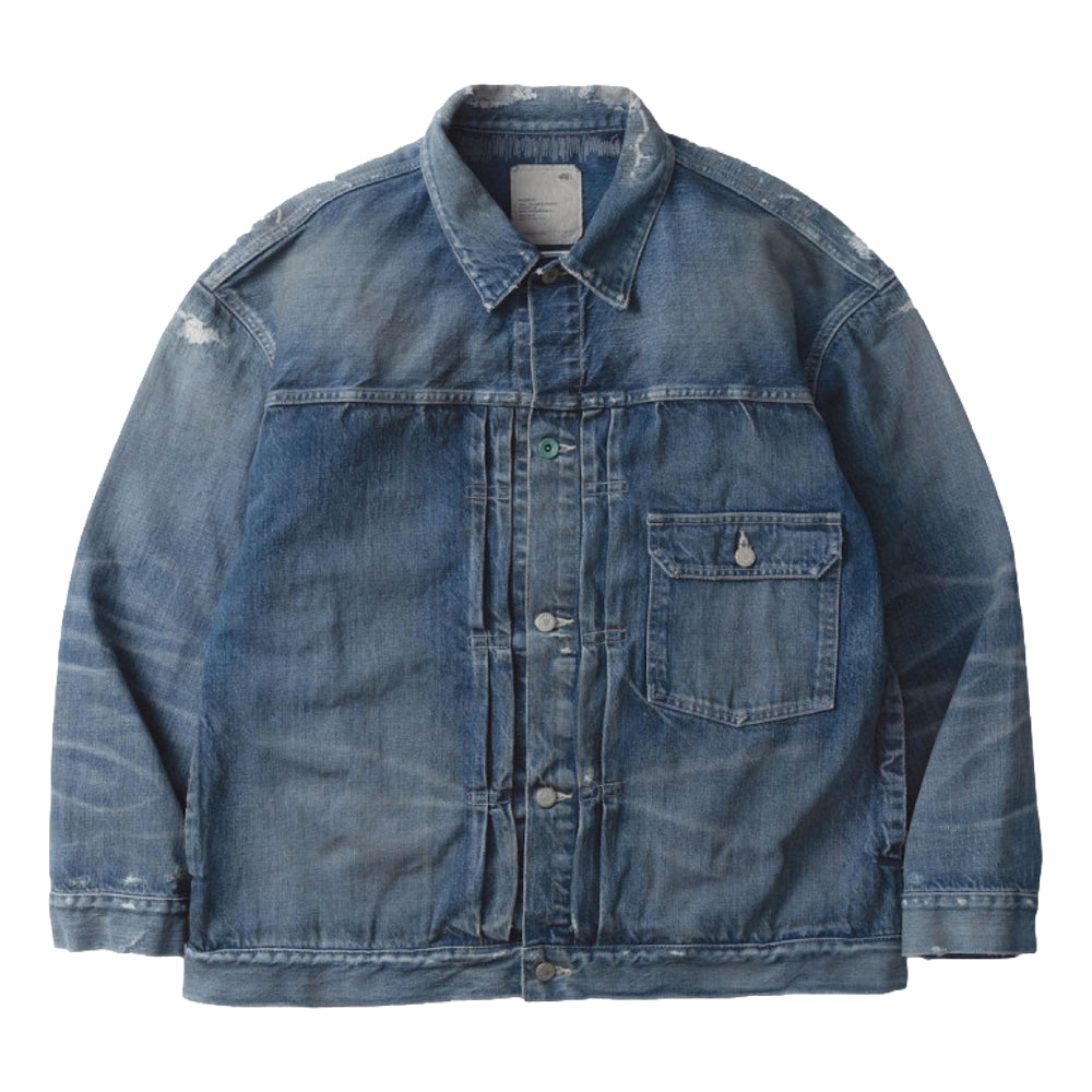 MADNESS AGING M501 DENIM TRUCKER. M3 REGULAR (MADE IN JAPAN)-INDIGO