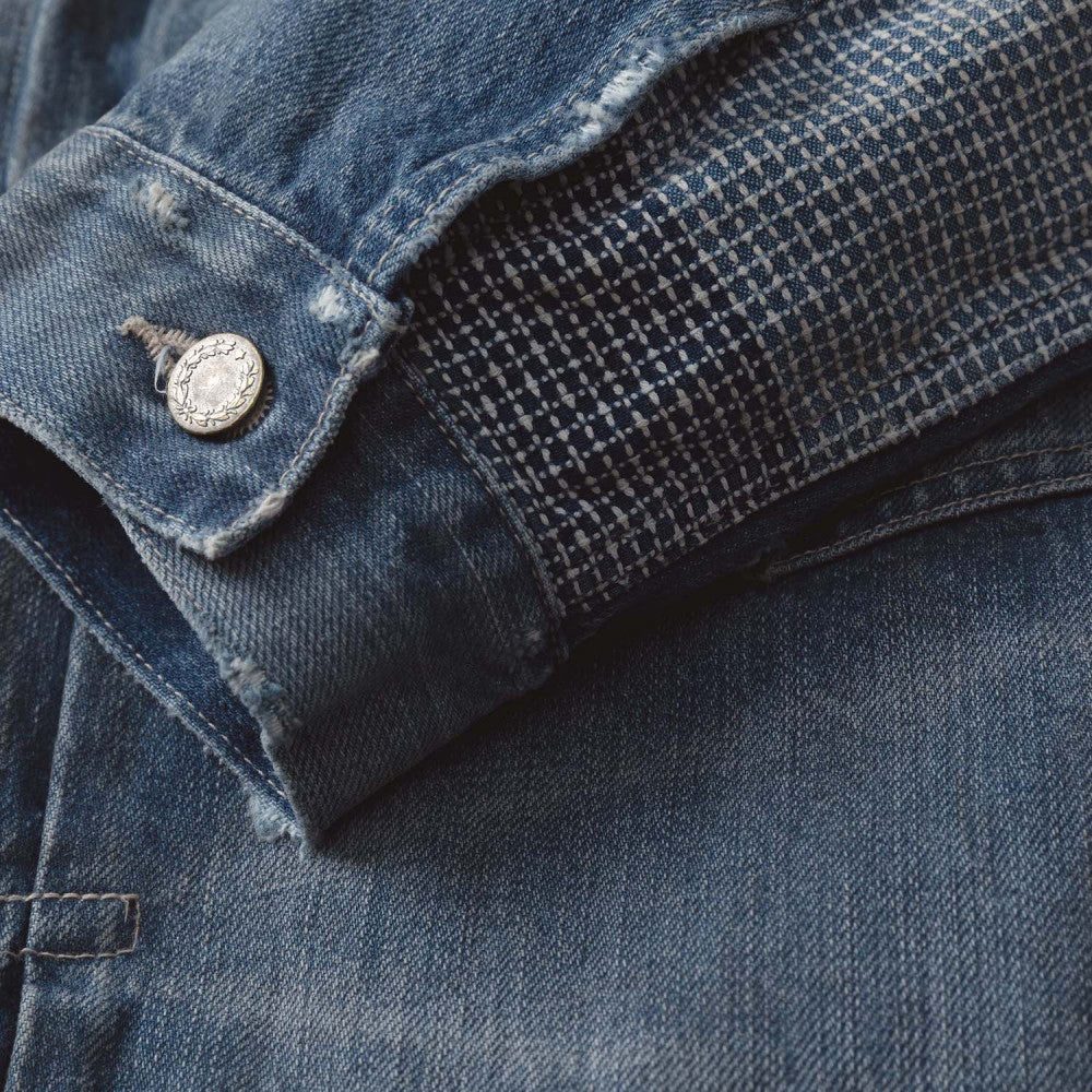 MADNESS AGING M501 DENIM TRUCKER. M3 REGULAR (MADE IN JAPAN)-INDIGO