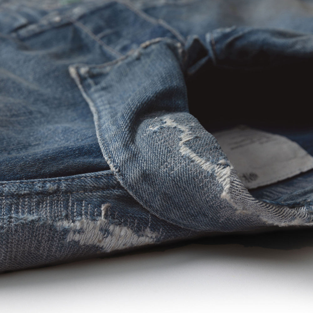 MADNESS AGING M501 DENIM TRUCKER. M3 REGULAR (MADE IN JAPAN)-INDIGO