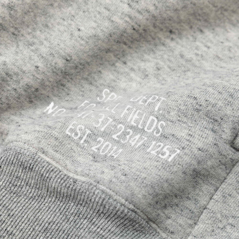 MADNESS AGING RAGLAN CREW SWEAT (MADE IN JAPAN)-HEATHER GREY