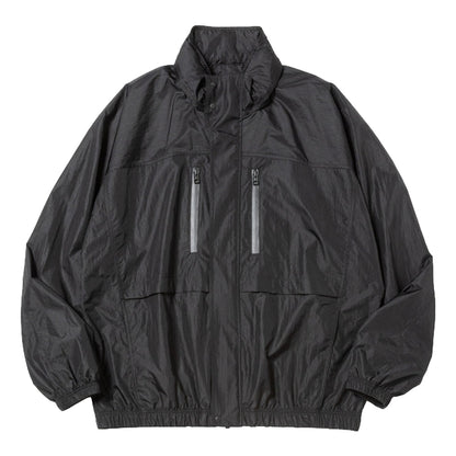 MEANSWHILE AIRY NYLON WIND JACKET-OFF BLACK
