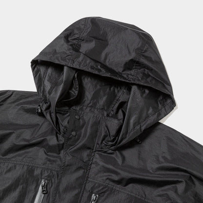 MEANSWHILE AIRY NYLON WIND JACKET-OFF BLACK