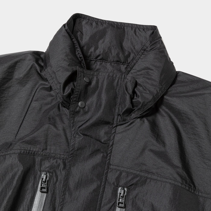 MEANSWHILE AIRY NYLON WIND JACKET-OFF BLACK