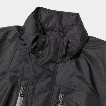 MEANSWHILE AIRY NYLON WIND JACKET-OFF BLACK