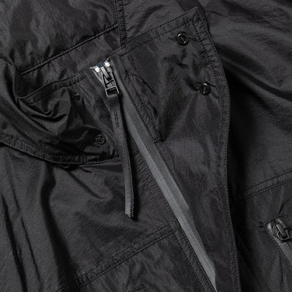 MEANSWHILE AIRY NYLON WIND JACKET-OFF BLACK