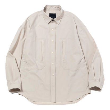 MEANSWHILE ALL-WEATHER STRETCH SHIRT-TAUPE