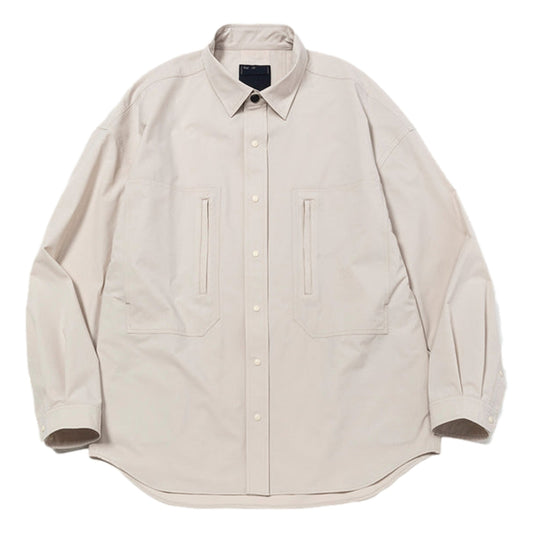 MEANSWHILE ALL-WEATHER STRETCH SHIRT-TAUPE