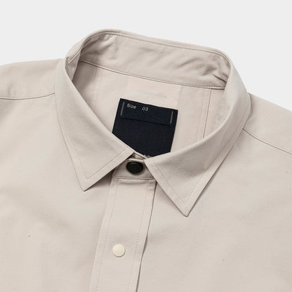 MEANSWHILE ALL-WEATHER STRETCH SHIRT-TAUPE