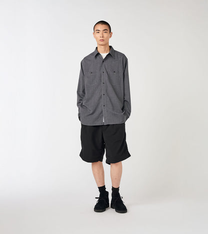Nanamica ALPHADRY DOUBLE PLEAT SHORTS-BLACK