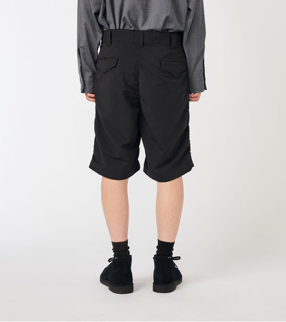 Nanamica ALPHADRY DOUBLE PLEAT SHORTS-BLACK