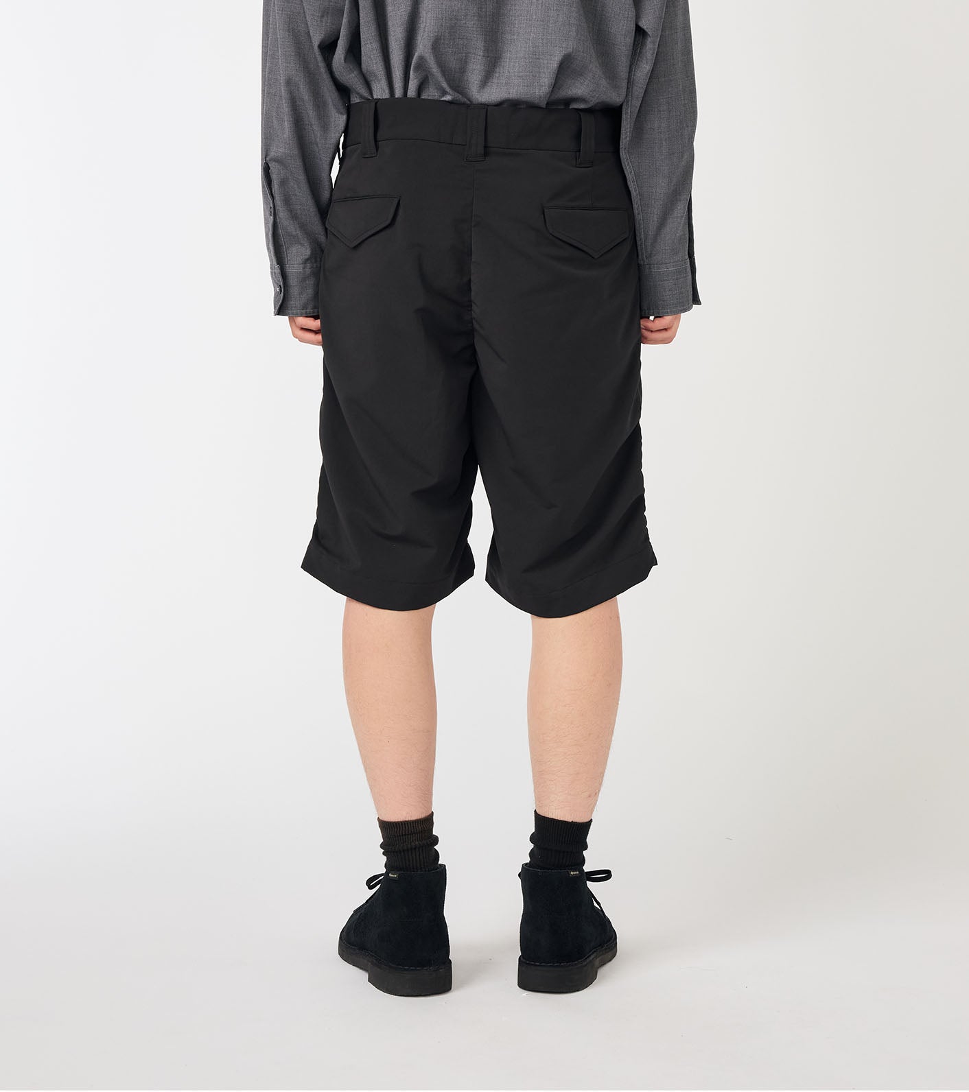 Nanamica ALPHADRY DOUBLE PLEAT SHORTS-NAVY