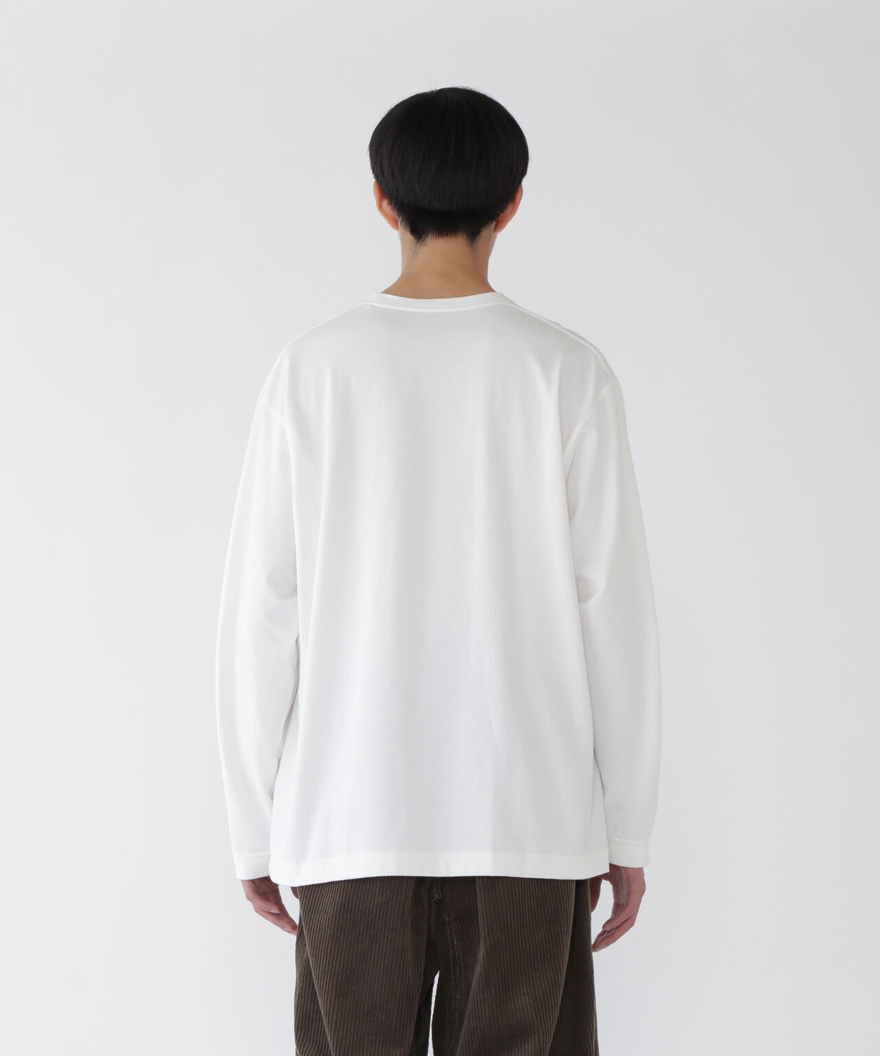 AND WANDER AND WANDER LOGO LS T-WHITE