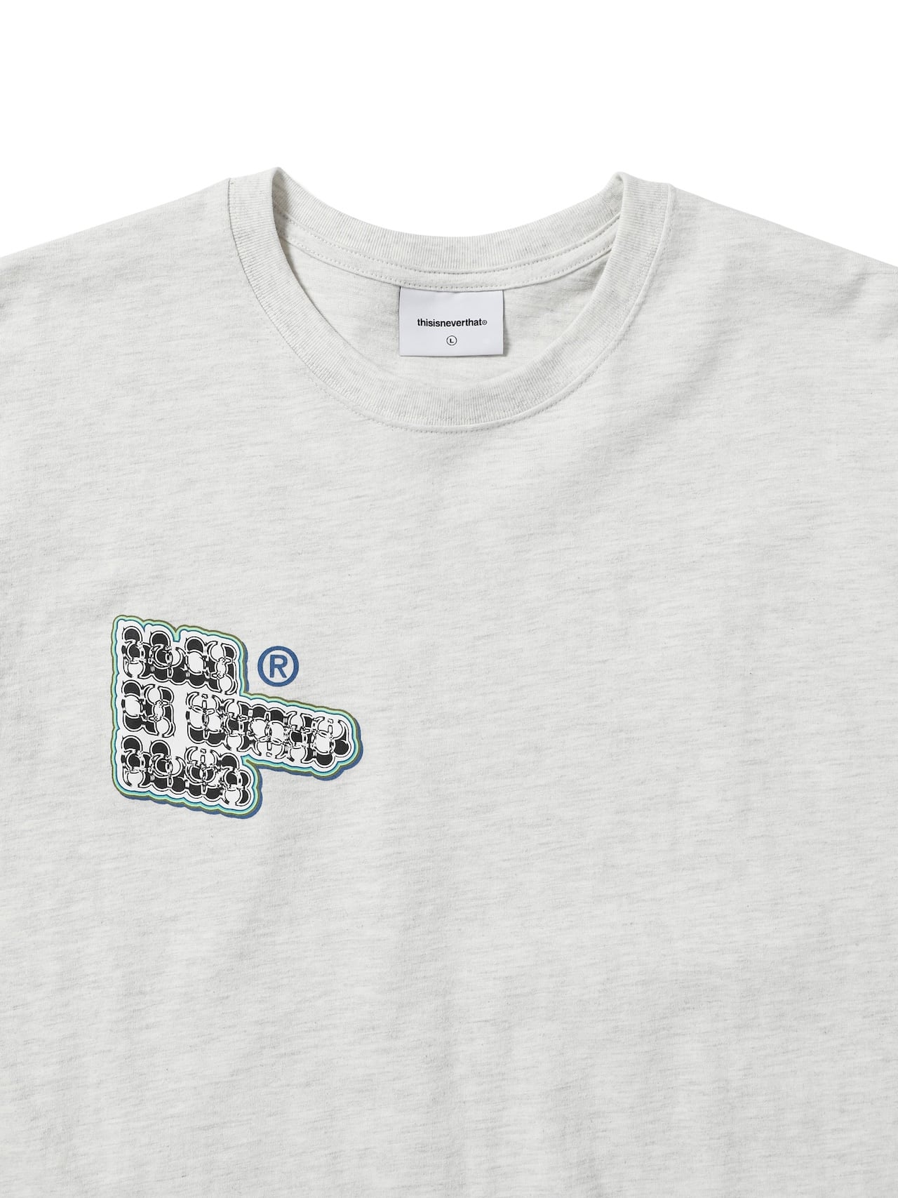 THIS IS NEVER THAT ALPHABET TEE-OATMEAL