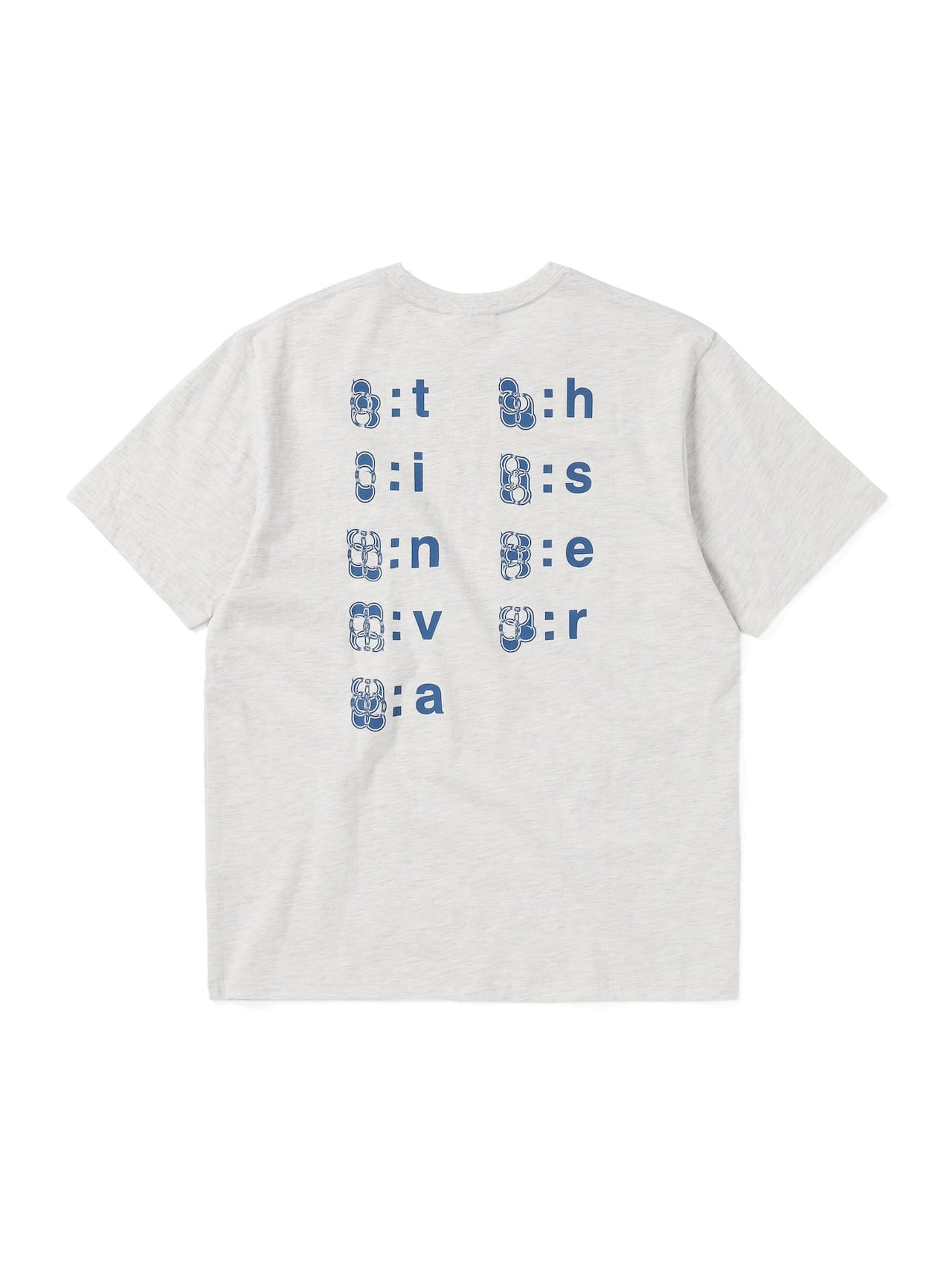 THIS IS NEVER THAT ALPHABET TEE-OATMEAL