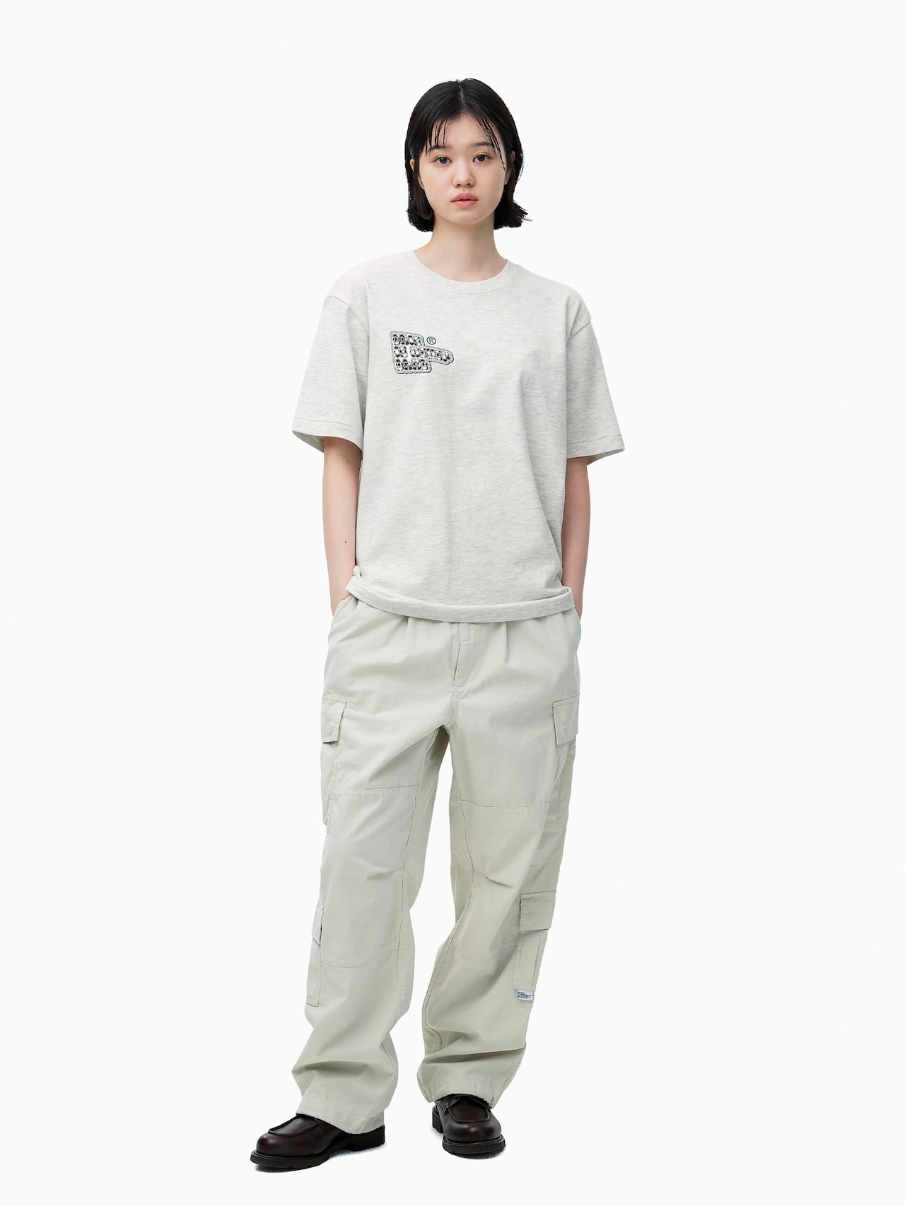 THIS IS NEVER THAT ALPHABET TEE-OATMEAL