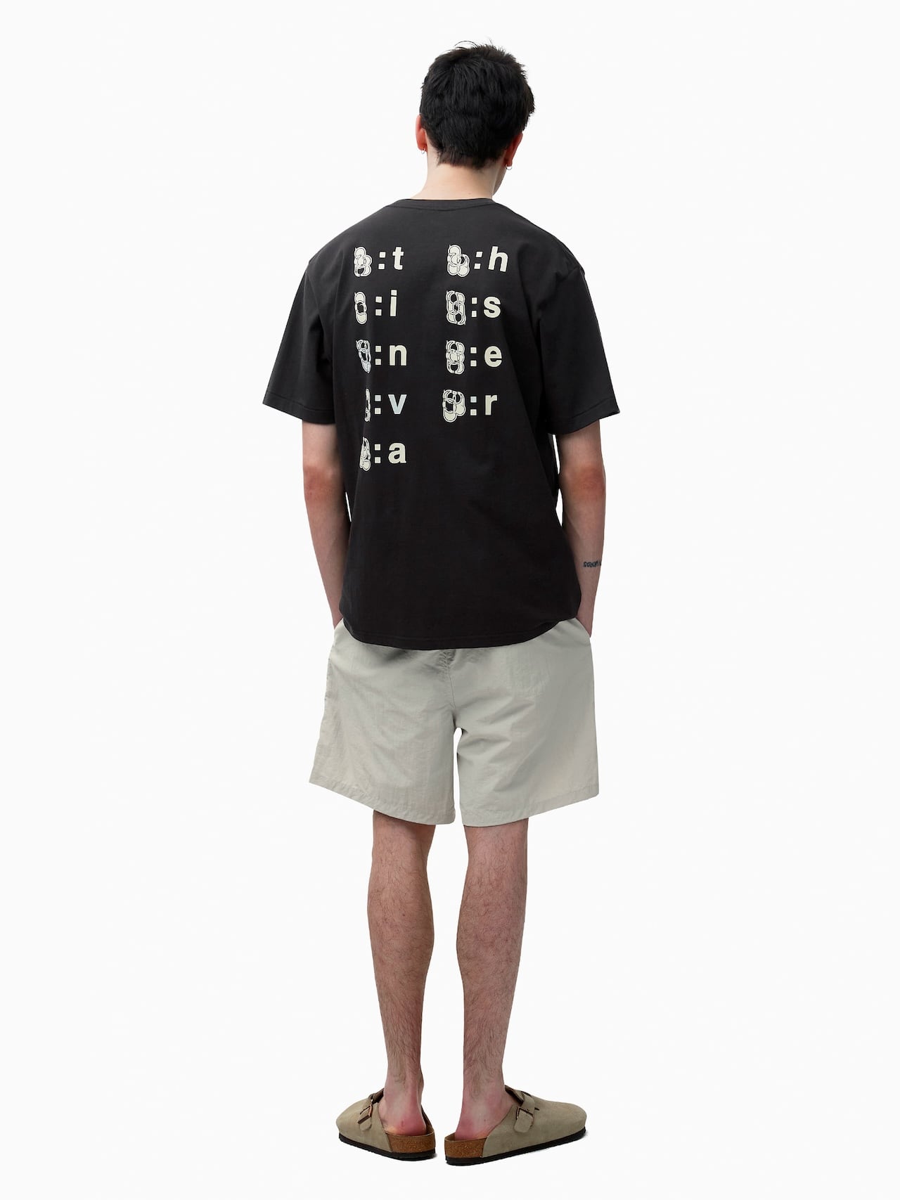 THIS IS NEVER THAT ALPHABET TEE-BLACK