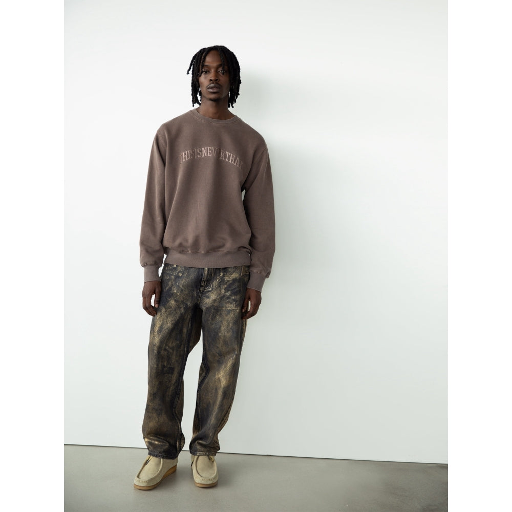 THIS IS NEVER THAT ARCH-LOGO CREWNECK-NAVY