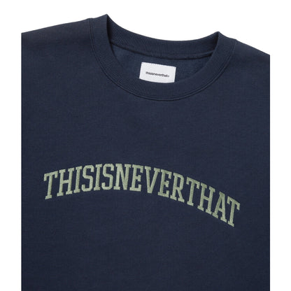 THIS IS NEVER THAT ARCH-LOGO CREWNECK-NAVY