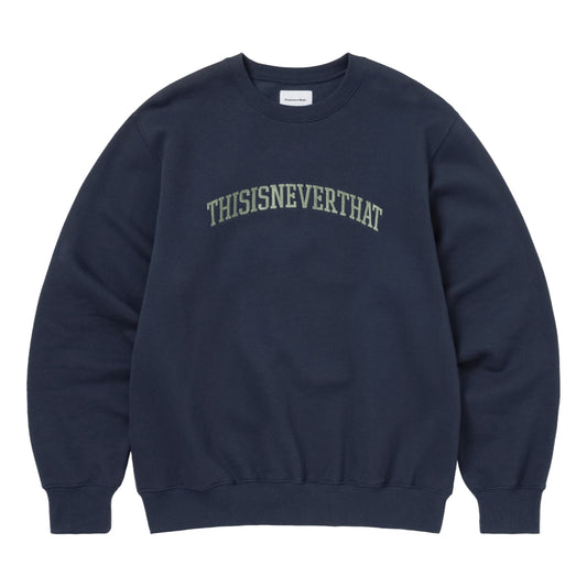 THIS IS NEVER THAT ARCH-LOGO CREWNECK-NAVY