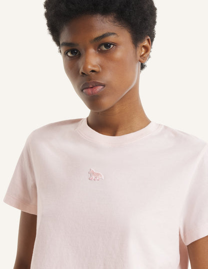 MAISON KITSUNE WOMEN'S BABY FOX BABY TEE-SHIRT-MAUVE