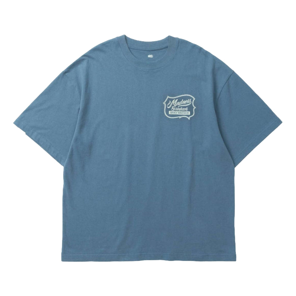 MADNESS BADGE (S) UNIFORM T-SHIRT-BLUE