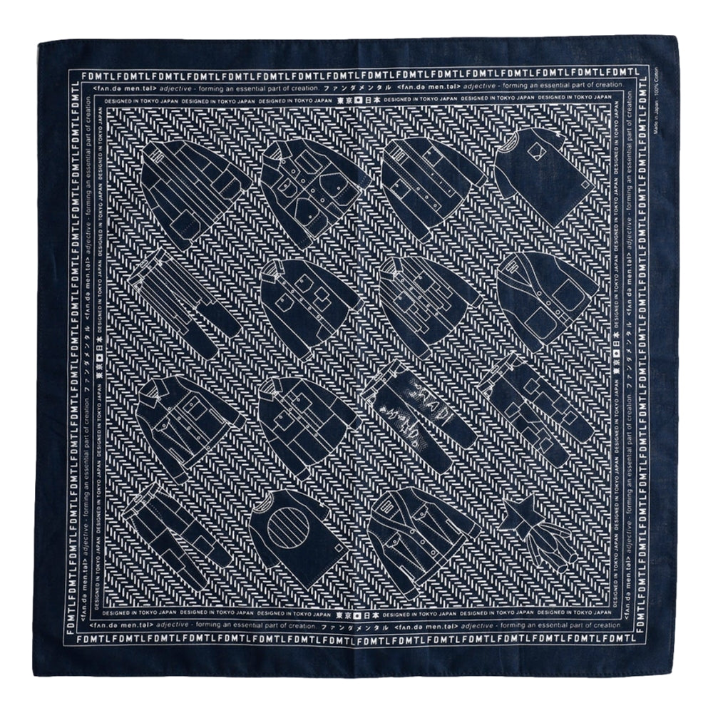 FUNDAMENTAL BANDANA-NAVY