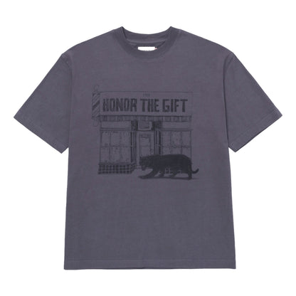 HONOR THE GIFT BARBERSHOP T-SHIRT-GREY