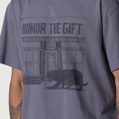 HONOR THE GIFT BARBERSHOP T-SHIRT-GREY
