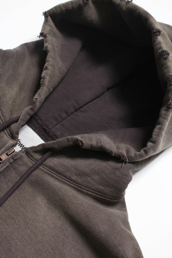 BOWWOW BASEBALL CHAMPION ZIP HOODIE AGED-BROWN