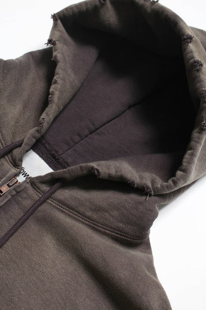 BOWWOW BASEBALL CHAMPION ZIP HOODIE AGED-BROWN