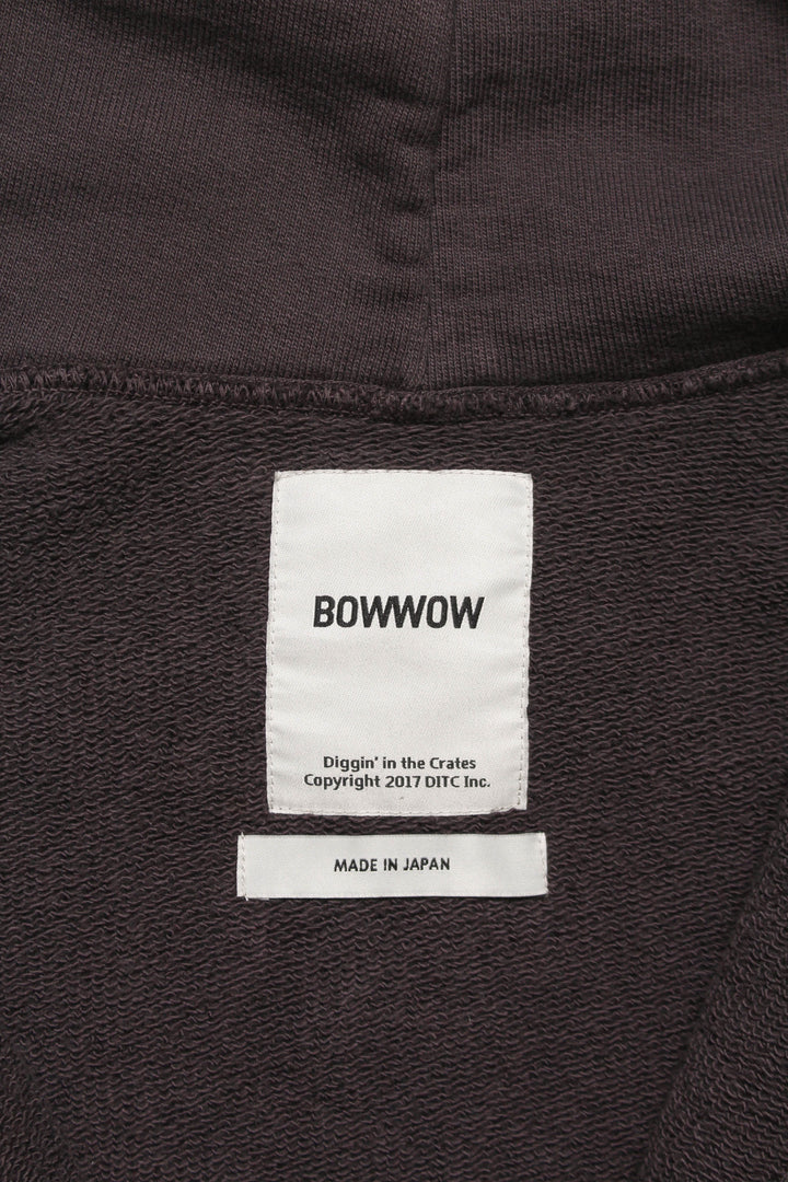 BOWWOW BASEBALL CHAMPION ZIP HOODIE AGED-BROWN